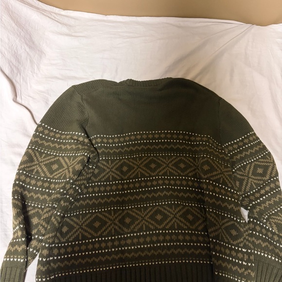 Banana Republic Men's Green Geometric Crewneck Sweater - Picture 5 of 5